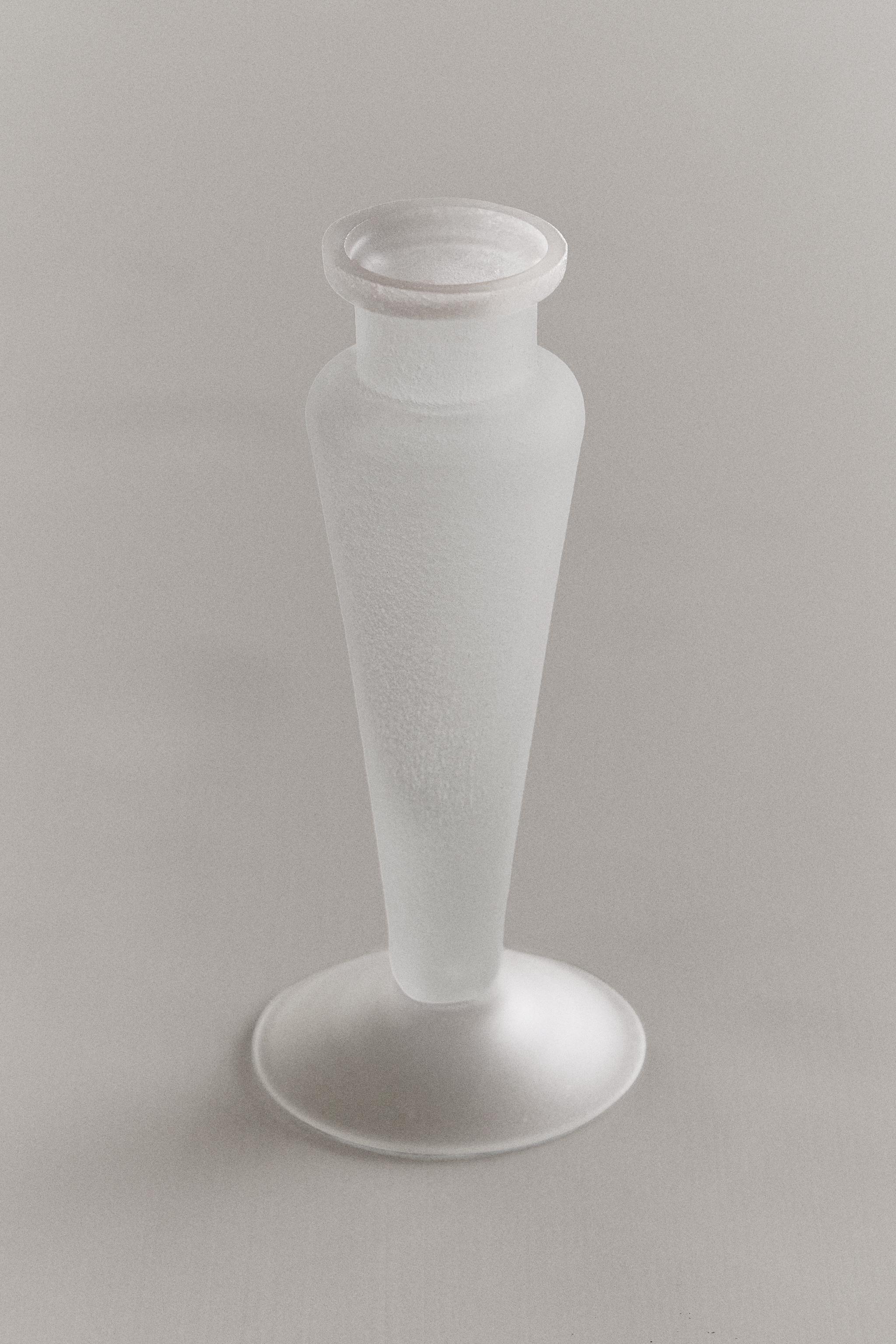 OPAQUE GLASS CANDLESTICK I COLIN KING